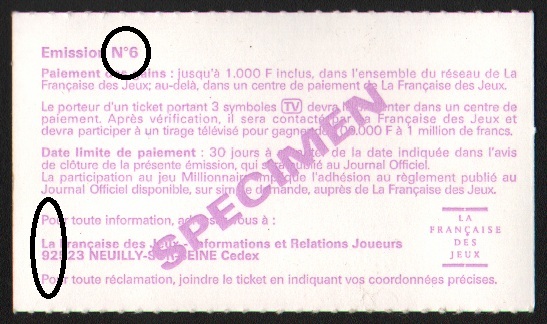 Millionnaire 13430 Emission 6 - Etude Millio31