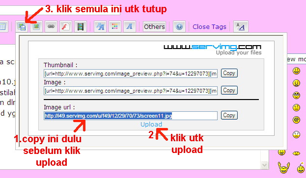 Cara upload/masukkan gambar dalam forum Upload12