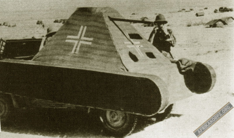 Rommel's "Dummy" Tank Kubelwagens Rommel17