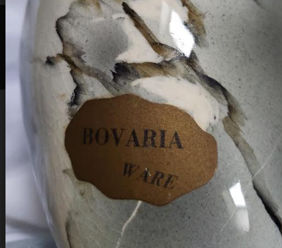 Bovaria Ware Marble Glaze Lampbase! Boveri11