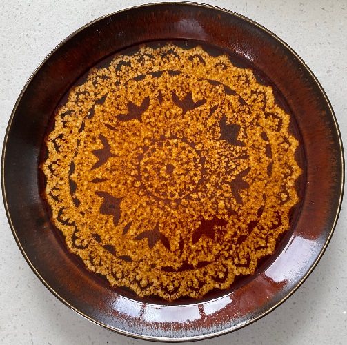 Brown and Gold Forma Doily pattern Brown_12