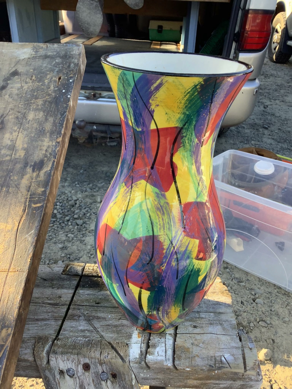 Catherine Amselmi colourful vase Cather18