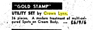 Help needed to identify 'Gold Stamp' from March 1960 advert Cl_adv10
