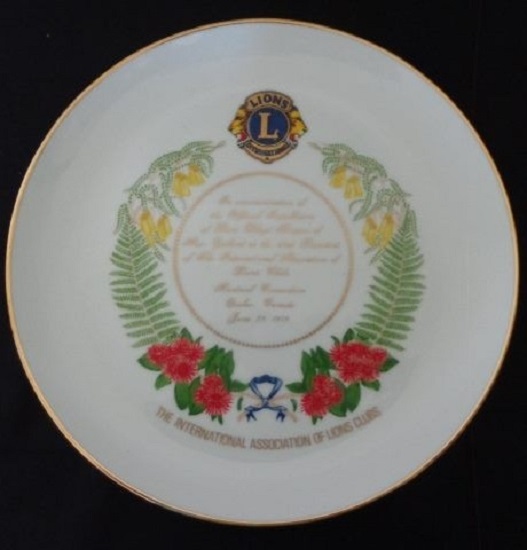 plate - Lions Internation limited edition plate d607 Lions_10