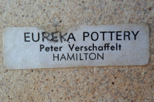 Peter Verschaffelt Eureka Pottery Hamilton Versch10