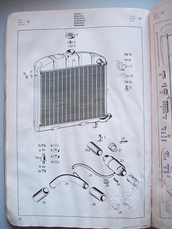 Catálogo de Peças original da MB Modelo 220 S - Pontón - ano 1956. 220s_113