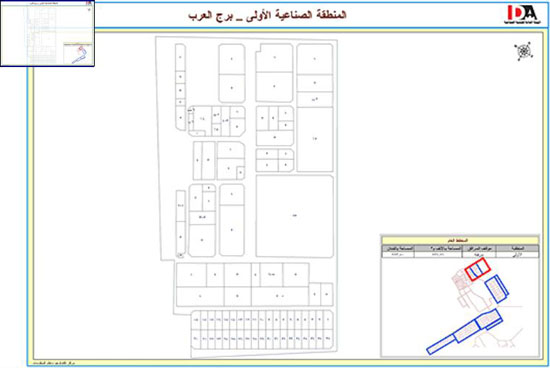 خريطة   مدينة برج العرب الجديدة In_110