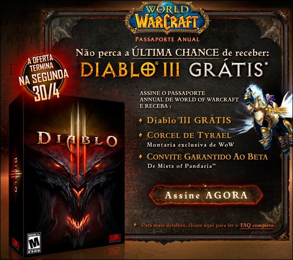 (Portal) - Passaporte Anual World of Warcraft, Diablo III Diablo10