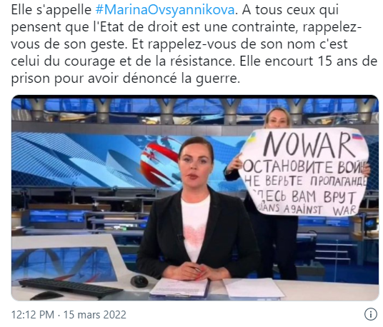 Le courage de cette journaliste Russe 2022-018