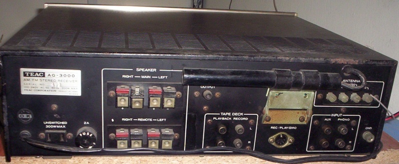 TEAC AG-3000 Stereo Receiver Amp (Used)SOLD Teacba10