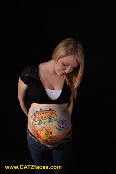 Paint a 15 year old's pregnant belly? Ewinni11