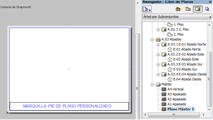 Como programar un layout con pie de plano Master11