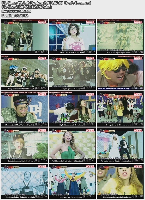 [Vietsub][04.07.10] Lee Hyori's Swamp MV (Haha Mong show) Sswamp10