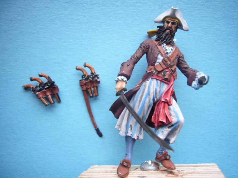 Blackbeard - 1680-1718, Zinnfigur von Andrea 54mm P1100238