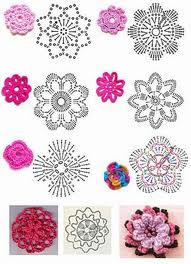 Patrones de flores de crochet Patrones de flores de crochet