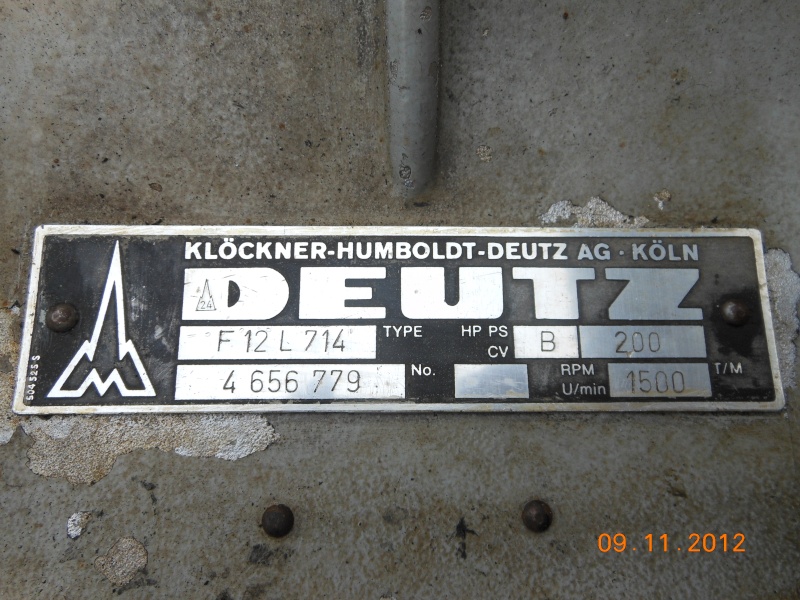 Deutz Moteurs fixes Plaque11