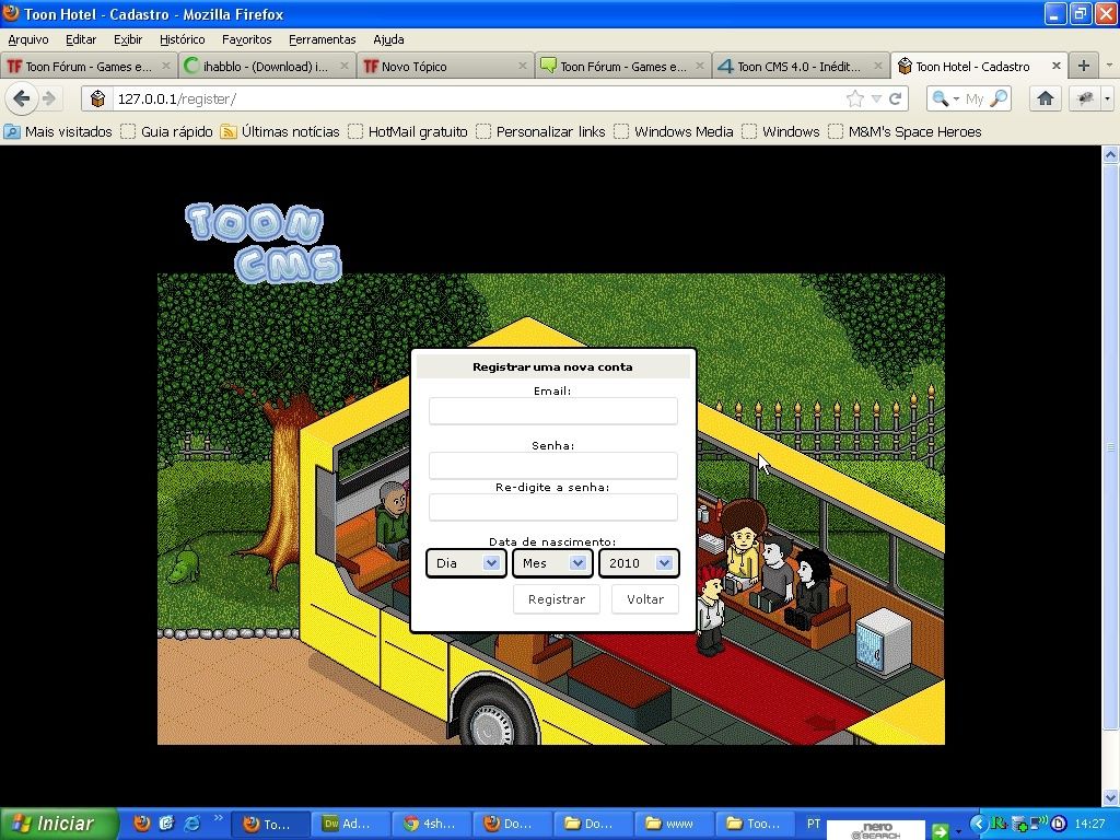  (Download) Toon CMS 4.0 para Habbo Phoenix Regist10