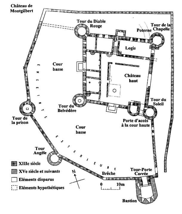 chateaux medieval + village a l'interieur Plan1011