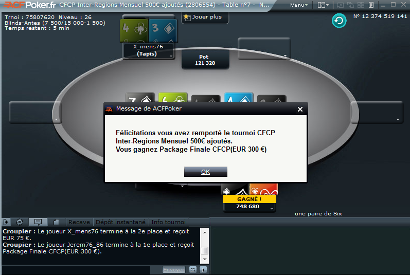 Club PIrate-Poker.net - INFO pour le CLUB : Coupe de France des Clubs de Poker Acfcfc10