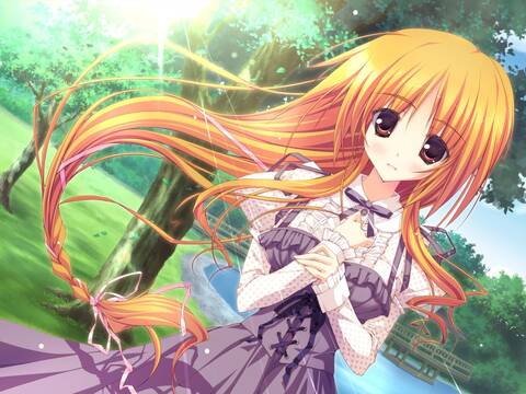 anime girls with orange hair