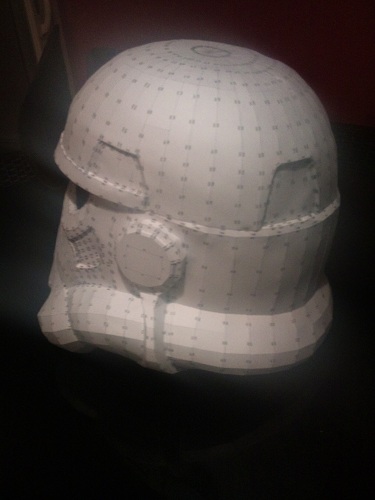 casque stormtrooper (pepakura,résine,mastic,peinture) Dsc_0420