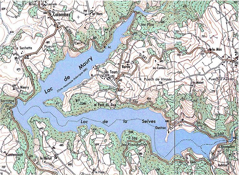 Lac de Maury – Grand lac public – L’Aveyron (12) Aa339