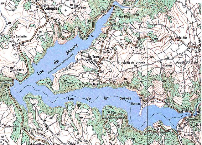 Lac de Maury – Grand lac public – L’Aveyron (12) Aa348