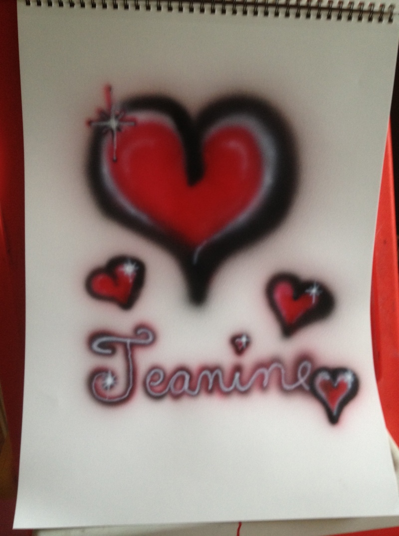 First time airbrushing ever - be kind please, lol Jeanin10