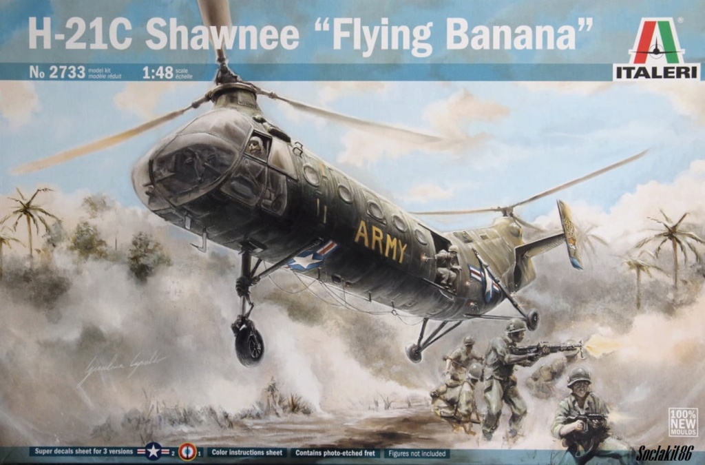 1/48 - Piasecki H-21C Shawnee "Banane Volante" - Italeri 2733 00174