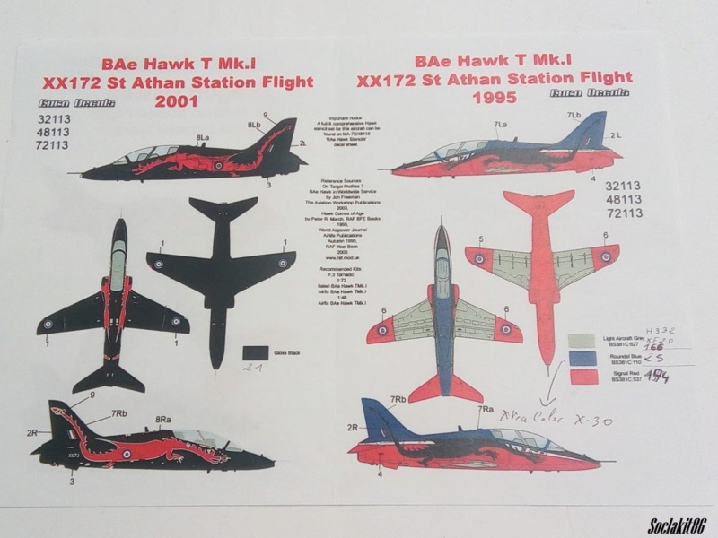 BAe Hawk T-1 (Revell 1/32) XX-172 St Athan Station Flight 1995  0743