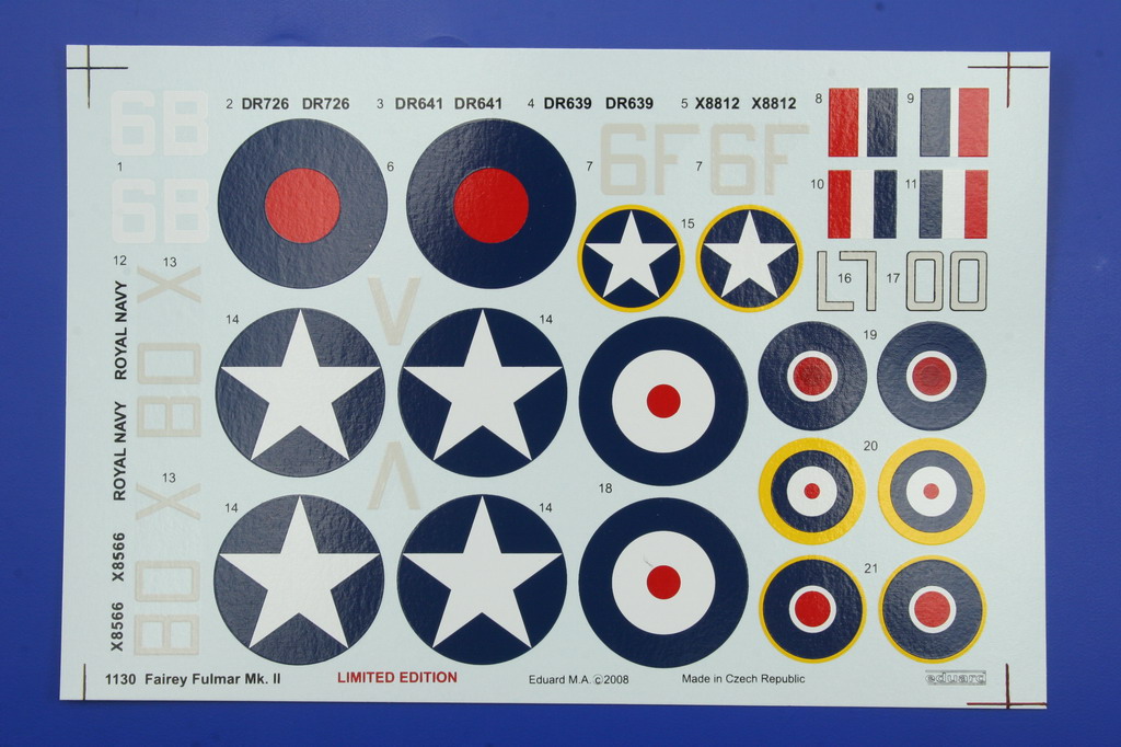 1/48 - Fairey Fulmar Mark II - Eduard réf 1130 Limited Edition 0917