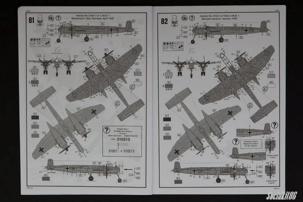 1/32 Heinkel He 219 A-7 "Uhu"  - Revell  04666 1291