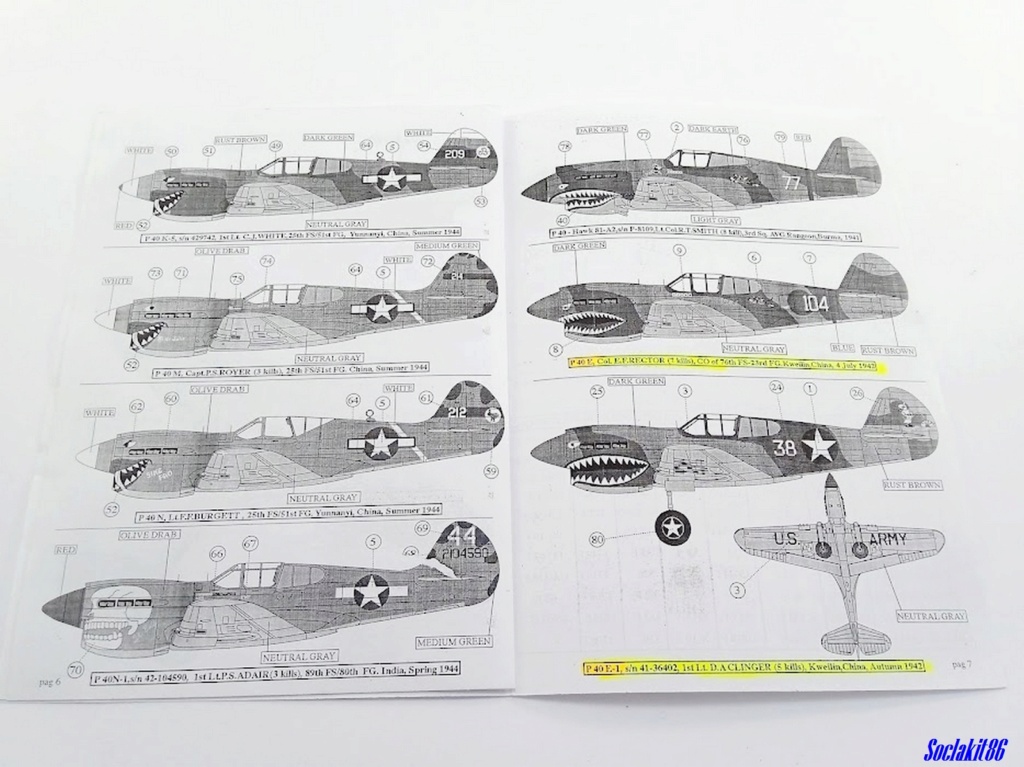 1/48 - Curtiss P-40E Warhawk - AMT/ERTL 2040