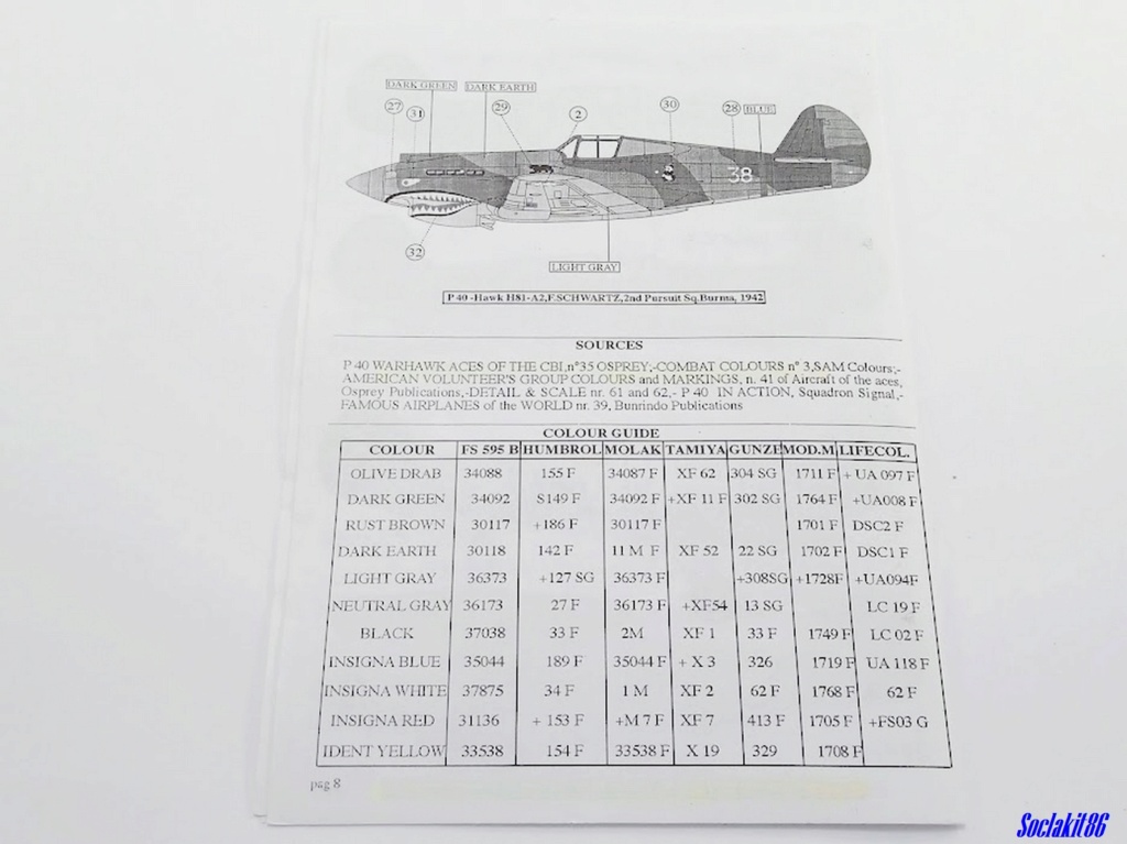 1/48 - Curtiss P-40E Warhawk - AMT/ERTL 2139