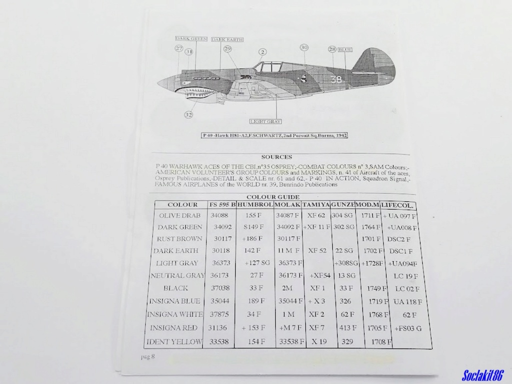 1/48 -  Curtiss P-40E Warhawk - AMT/ERTL   2139