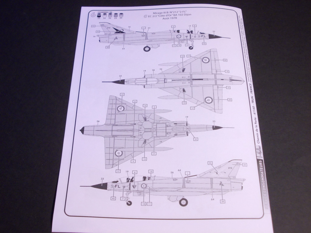 1/48 - DASSAULT MIRAGE III C/B - HELLER - OUVRE BOITE Dscn0114