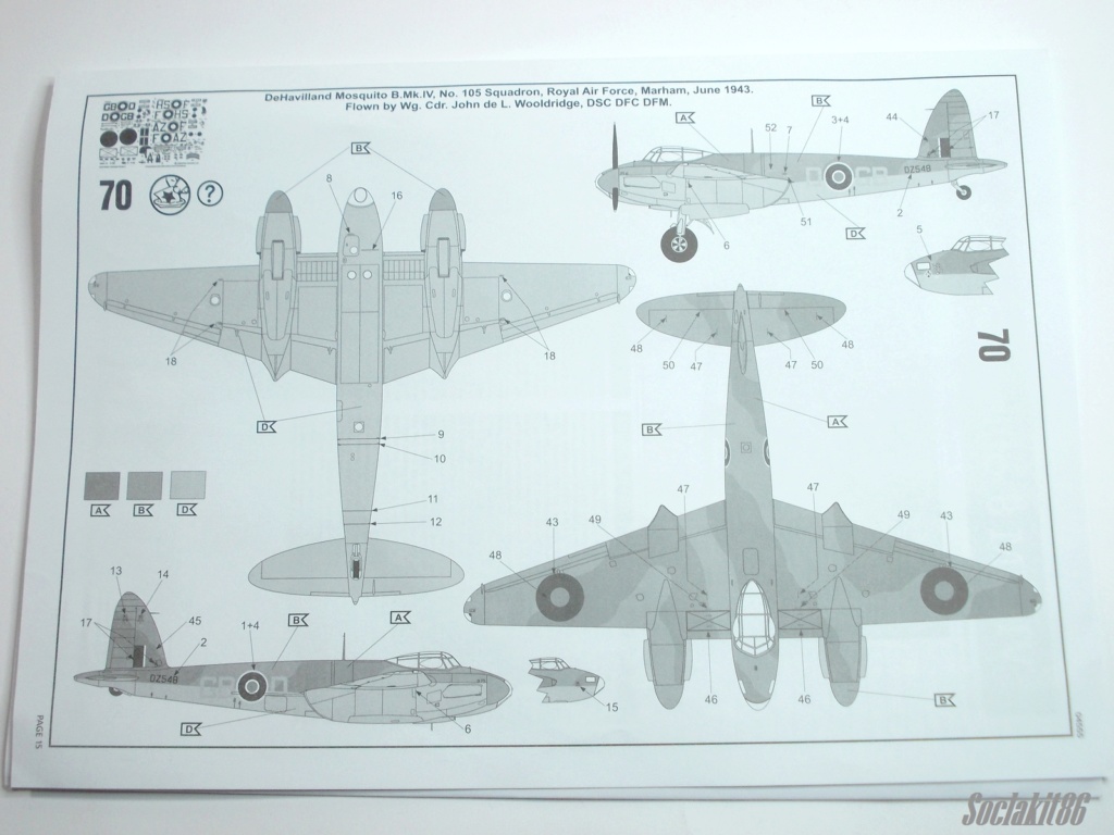 1/48 - De Havilland  DH-98 Mosquito B mark IV  - Revell F1a10