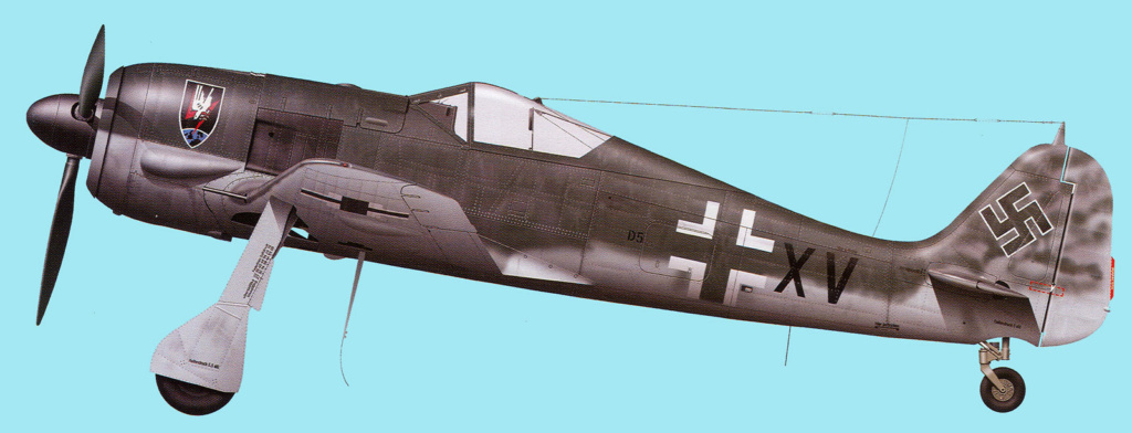 FW 190 A-5 codé D5 + XV du 10/NJG-3 "Nachtjagdkommando 190" (Eduard 1/48) Focke-15