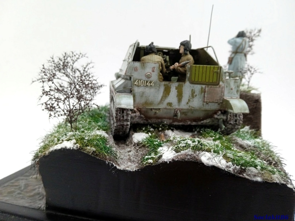 [MiniArt] SU76-M  1/35  Sur diorama de fin d'hiver ... G18