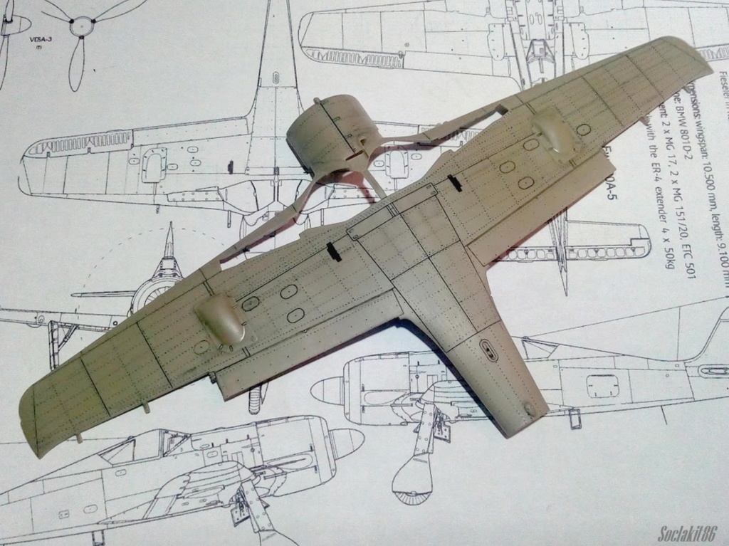 FW 190 A-5 codé D5 + XV du 10/NJG-3 "Nachtjagdkommando 190" (Eduard 1/48) M0540