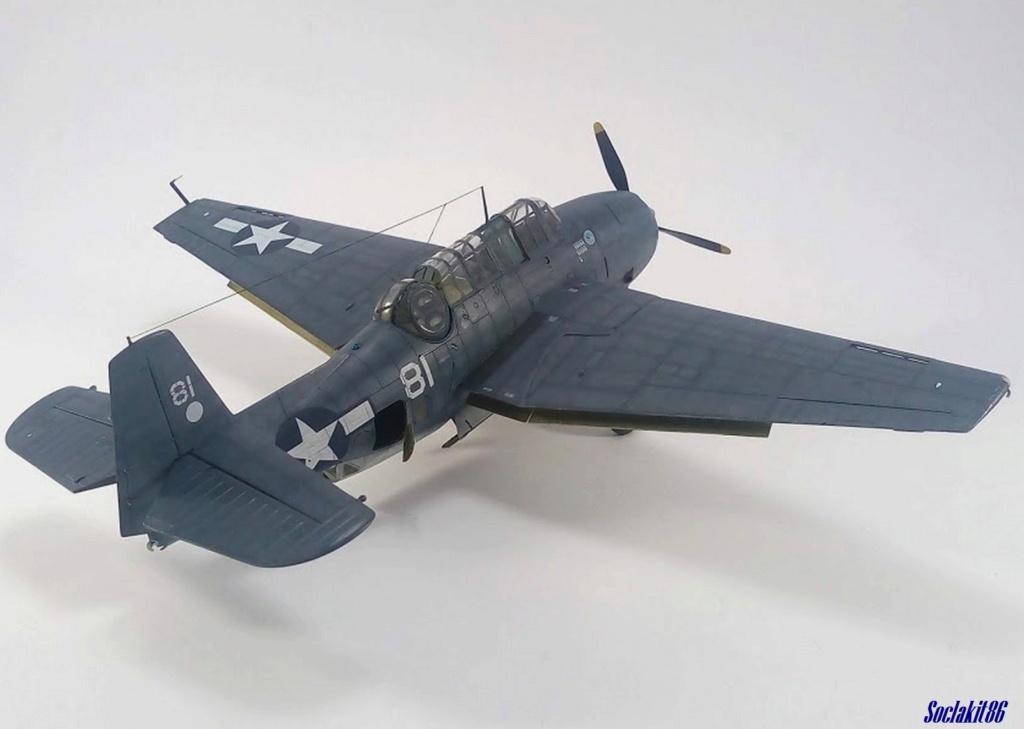 Grumman TBF-1C Avenger (Hobby Boss 1/48) du VT-2 sur L'USS Hornet (CV-12) Juin 1944 ... M8215