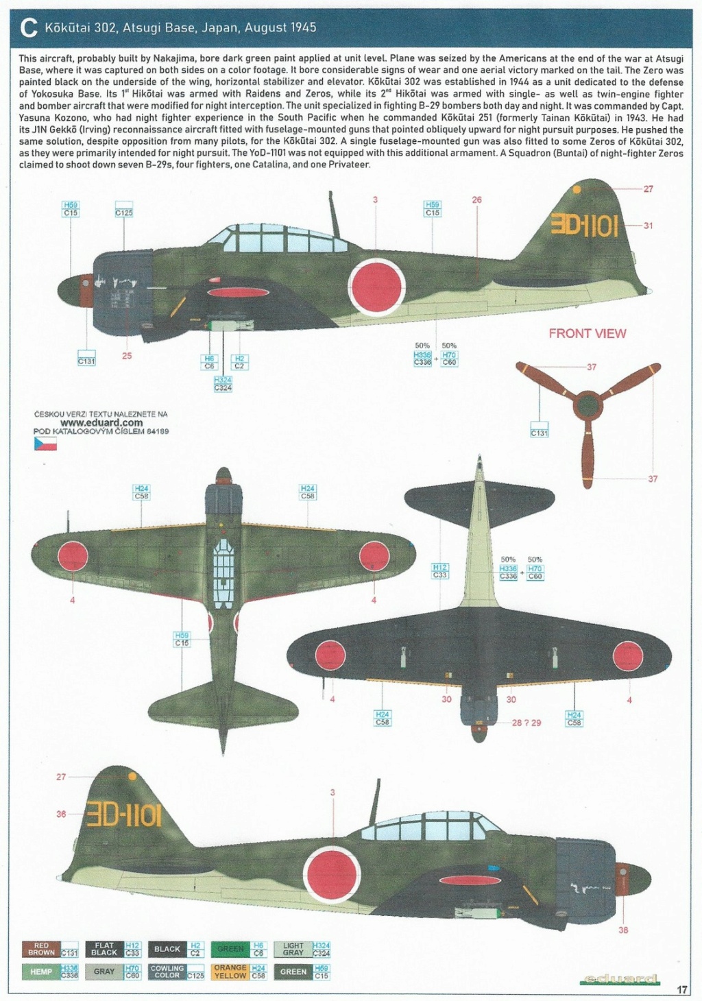 [Eduard] 1/48 - Mitsubishi A6M2 ZERO model 21   - Page 2 Numzor20