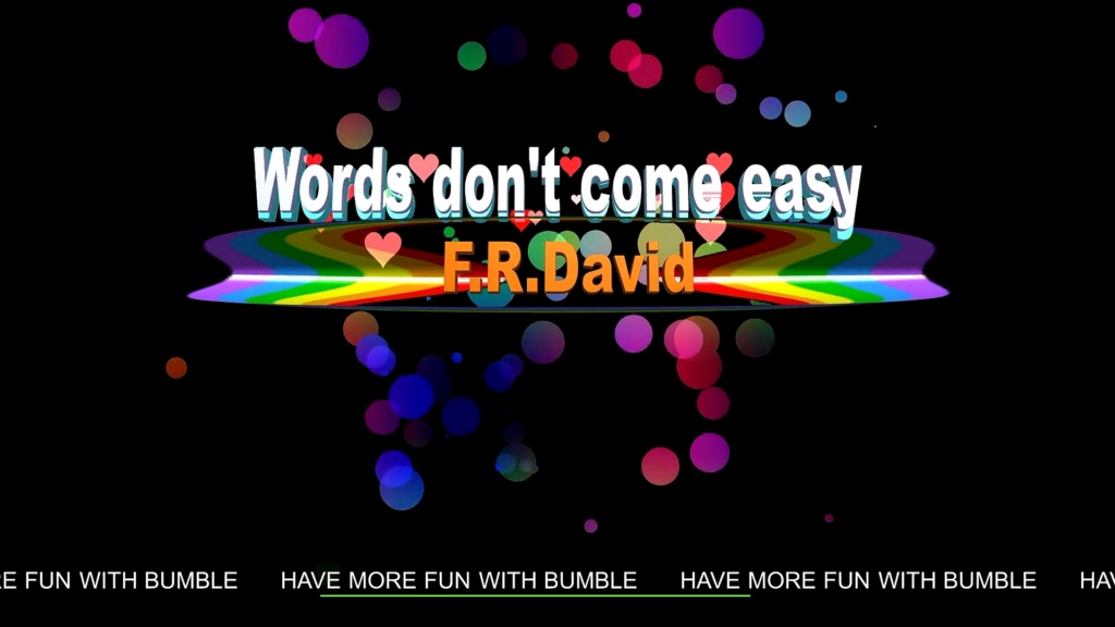 F.R.David-Words don't come easy F_r_da10