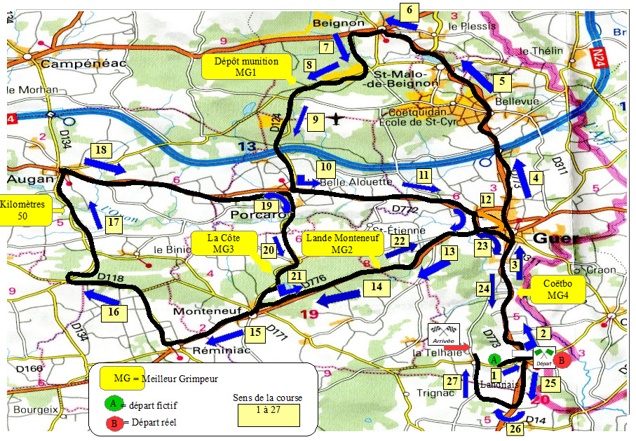 le circuit, la carte,les consignes pour cette édition 2020 Carte_10