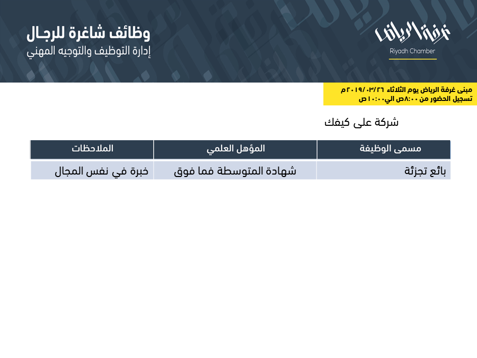 شركة علي كيفك توظيف بالرياض - وظائف على كيفك Xx11