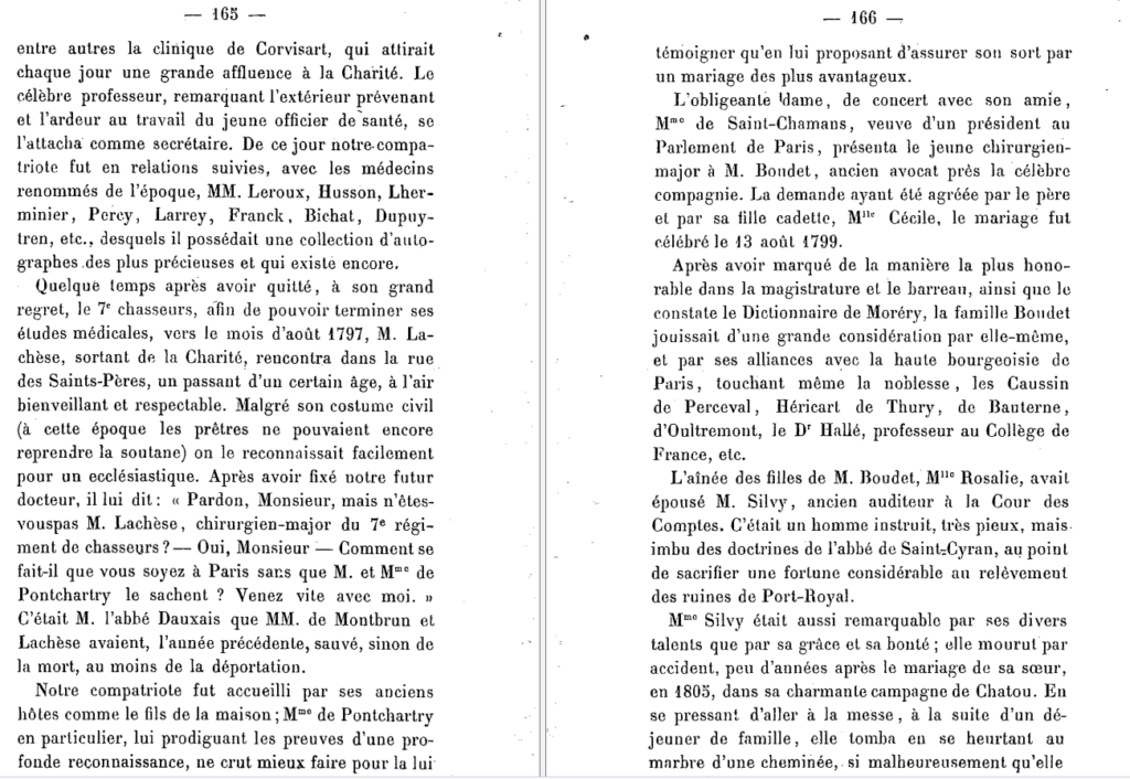 Lettre d’un médecin des Chasseurs à pied de la Garde des Consuls (1804) 16510