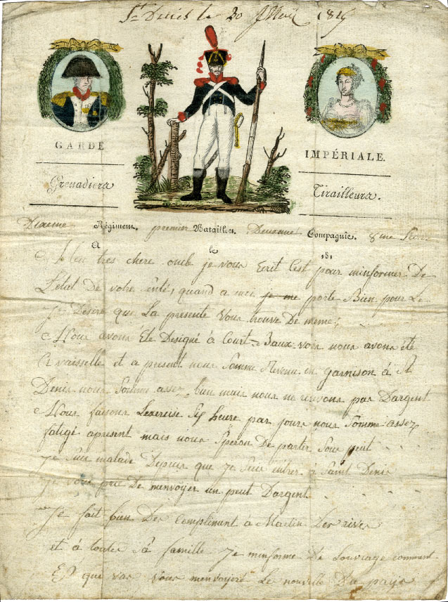 Lettre d'un Tirailleur-Chasseur de la Garde impériale Lettre11