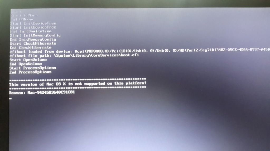 Problème création clé HP ProBook EliteBook macOS 20181011