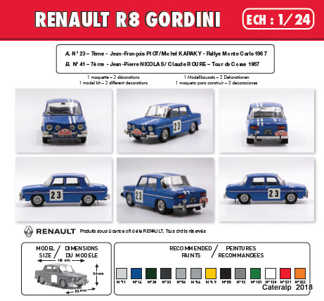 R8 Gordini - La mythique RENAULT R8 GORDINI de HELLER  - Page 2 Captur11