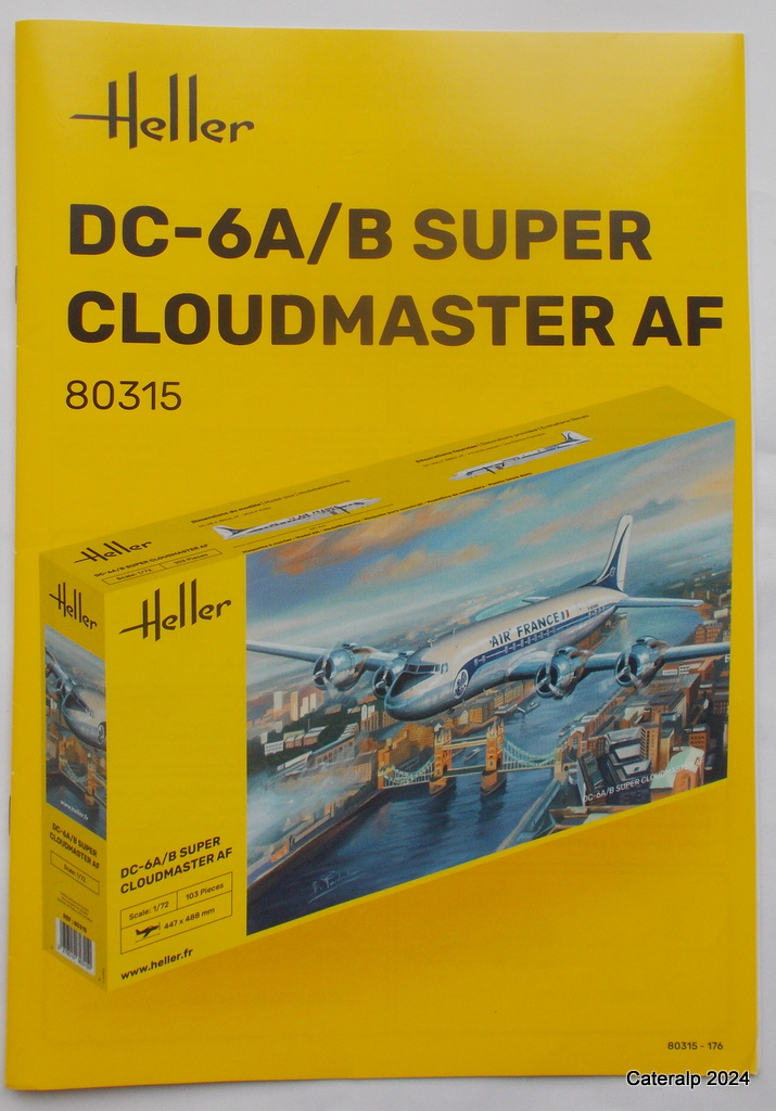 DOUGLAS DC-6A/B SUPER CLOUDMASTER Cie AIR FRANCE 1/72ème Réf 80315  Dc6_he30